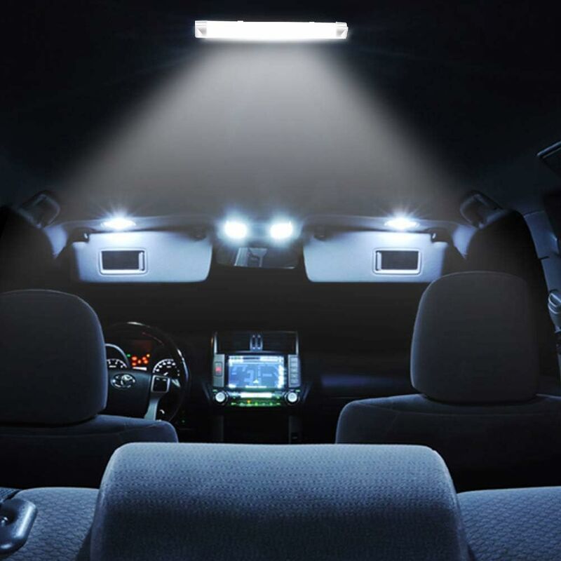 PBD 48 Lampe Led Voiture Interieur Eclairage Lumiere Ruban Décoration  Atmosphère Allume Cigare Néon Son Camping Camion Auto Kit