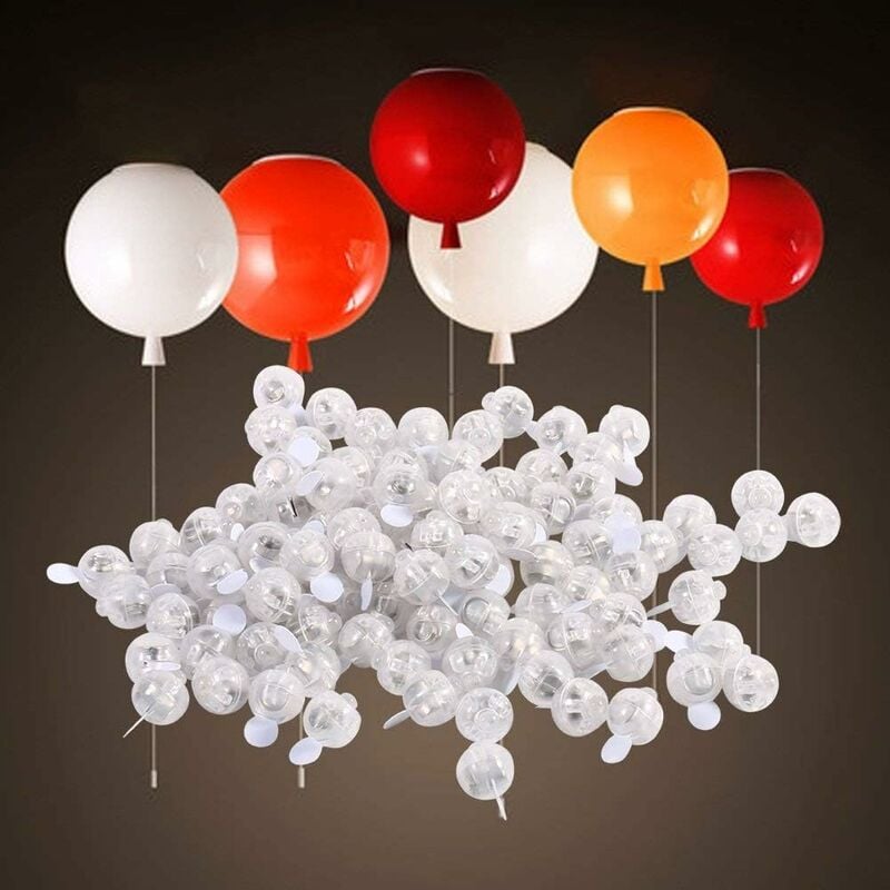 50 PCS LED Ballons Lampes Lumineuses, Boule Mini Rond Ballons LED Lumière  pour Lanterne Papier Décoration Mariage, Fête (coloré) - Cdiscount Maison