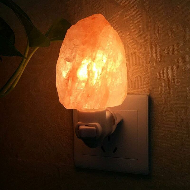 10W Lampe à Sel Himalaya en Cristal Naturelle 400g [Classe énergétique A+]  GROOFOO