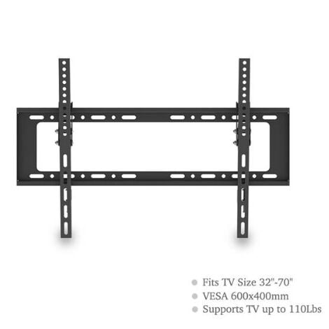 Chromad support mural avec double bras articulé pour tv 32-70 - compatible  avec tv incurvée - pivotant, inclinable et extensible - poids max 40kg -  vesa 600x400mm