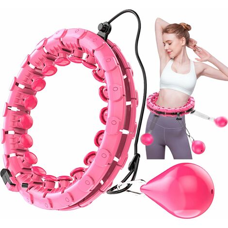 Hula Hoop Cerceau de fitness pour adultes, réglable, large cerceau avec  picots de massage et 24 pièces amovibles, idéal - Cdiscount Sport