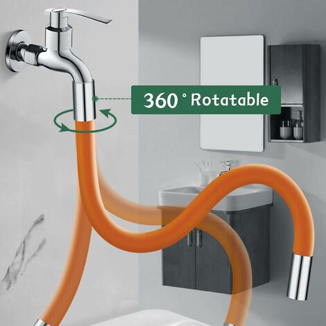 Robinet Mousseur Extendeur 360 Tuyau rotatif Extension de robinet