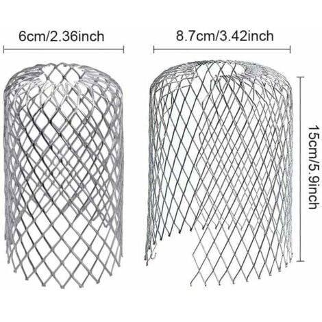 Flewdart 5pcs Crapaudine De Protege Gouttière Contre Les Feuilles, Grille De Protection De Gouttiere En Métal Anti Feuilles Flexible Et Durable Pour Maison Avant-Toit Tuyau De Descente