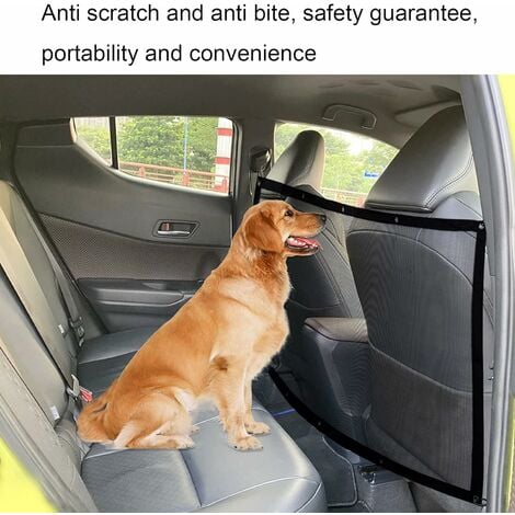 Voiture Barrière pour chien Protection pour chiens Isolation du filet de  voiture Coffre arrière Barrière filet de sécurité pour animaux de compagnie  Excitation S
