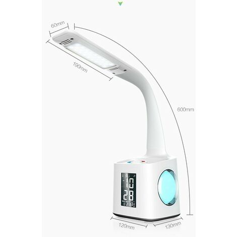 ACMHNC LED Lampe de Miroir Salle de Bain Rechargeable, USB Bois