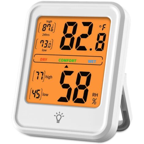Thermomètre hygromètre, mesures du détecteur de moniteur de capteur d' humidité, thermomètre analogique utilisé dans un environnement de patio  intérieur / extérieur humide