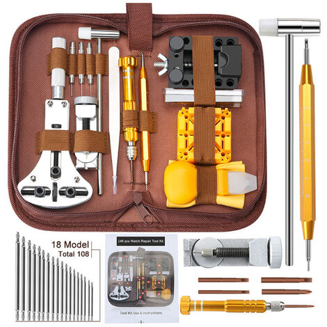 Kit de réparation de Montre,149pcs Ensemble d'outils de Barre de