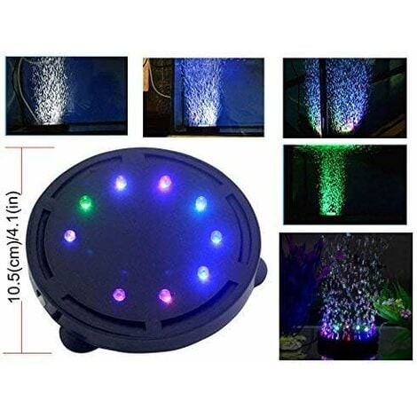 vidaXL Lampe LED de bulles d'aquarium RVB 94 cm