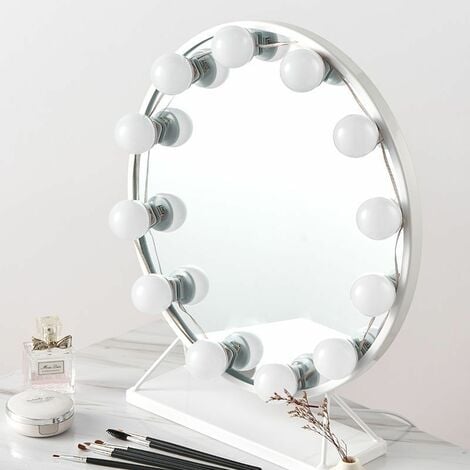 GROOFOO Lampes de miroir de maquillage,kit de lampes de miroir de  courtoisie de style hollywoodien