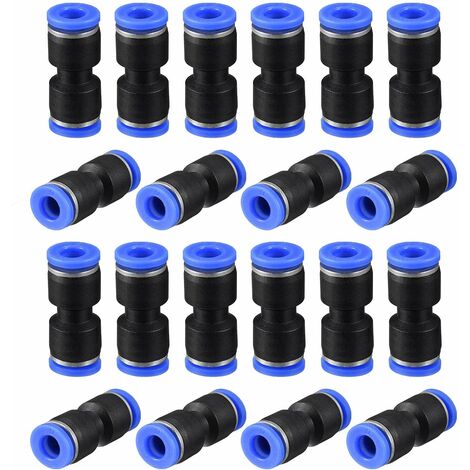 Lot De 4 Connecteurs Pagode Plastique 8mm - Raccords Droits Pour Aquarium, Tuyaux Et Accessoires