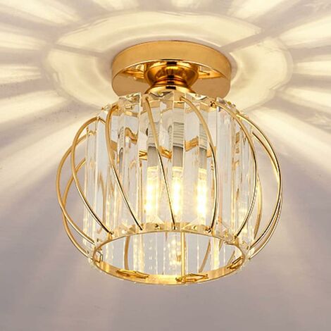 Moderne Antique Plafonnier Cristal Lustre Salon Luminaire Lampe D