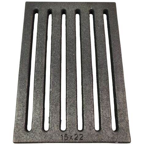 Grille à cendres pour poêles à cheminée – Fonte de qualité supérieure – Dimensions 220 x 150 x 10 mm – Encastrable pour modèles Spartherm – Kaminxpert