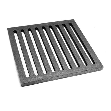 Grille à cendres pour inserts de cheminée – Fonte de qualité supérieure – Dimensions 220x220x10mm – Installation sans outillage – Kaminxpert