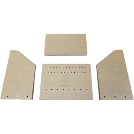 Habillage de foyer pour poêles à cheminée Scan-Line 7 – 5 pièces en vermiculite – Dimensions optimales pour un encastrement parfait – Kaminxpert