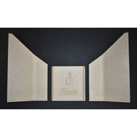 Habillage De Foyer Pour Poêles à Cheminée Prisma De Dan Skan - Vermiculite - 9 Pièces