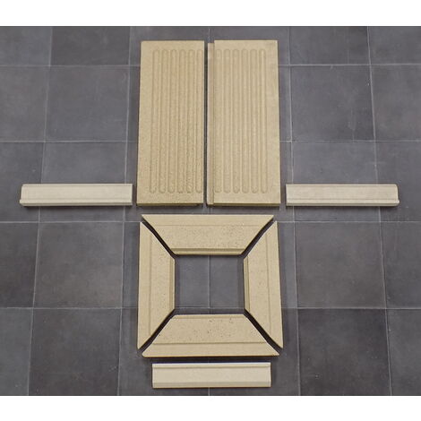 Habillage De Foyer Pour Poêles à Cheminée Usedom 5 De Justus Vermiculite 10 Pices 45514840