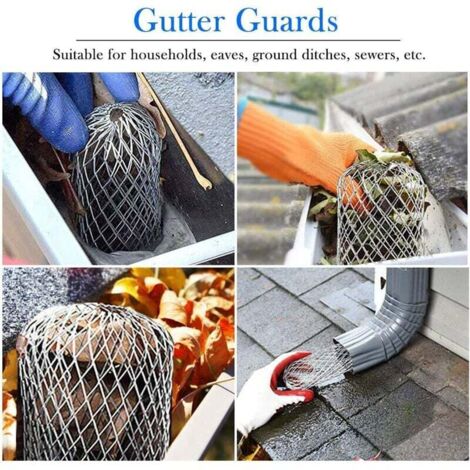 Protection De Gouttière - Filtre Anti-feuilles 0,98 Pouce - Pack De 12 Par Uxcell