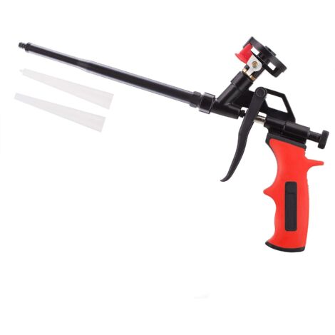 Groofoo – Pistolet extrudeur mousse polyuréthane – Valve rotative pour dosage précis – Buse en cuivre pour débit uniforme – Poignée ergonomique