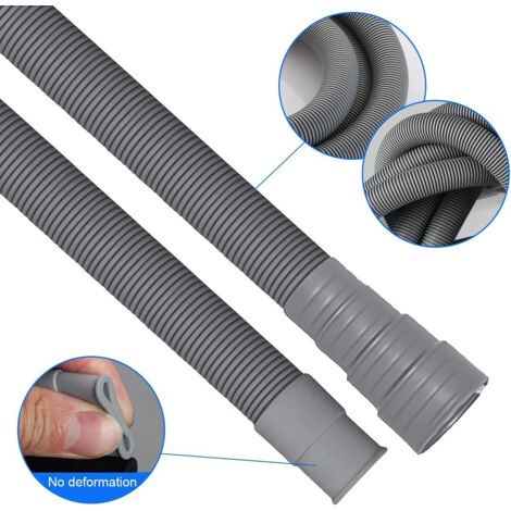 Raccord De Tuyau De Vidange Pour Machine à Laver – Étanche Et Réglable – Avec 2 Colliers De Serrage Inclus