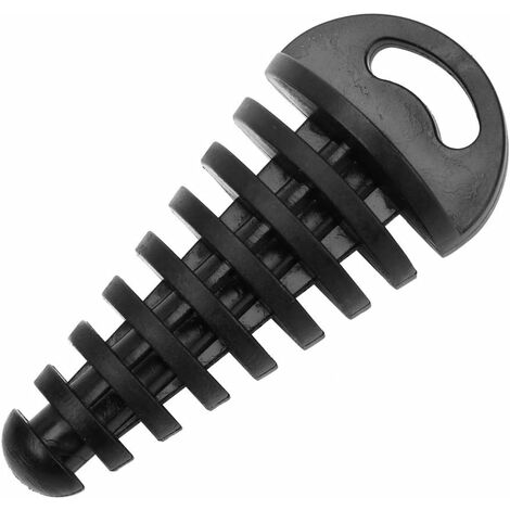 Bouchon de tuyau d'échappement en caoutchouc étanche pour moto  GROOFOO (noir)