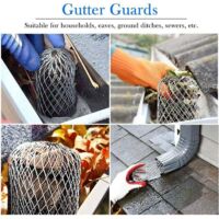 Lot De 4 Bouchons Filtre Pour Gouttière En Aluminium - Grille Anti-feuilles - Pour Becs De 5 à 10,2 Cm
