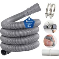 Raccord De Tuyau Pour Machine à Laver Et Lave-vaisselle – 2 Colliers Inclus – ABS étanche – Extension Et étanchéité Facile
