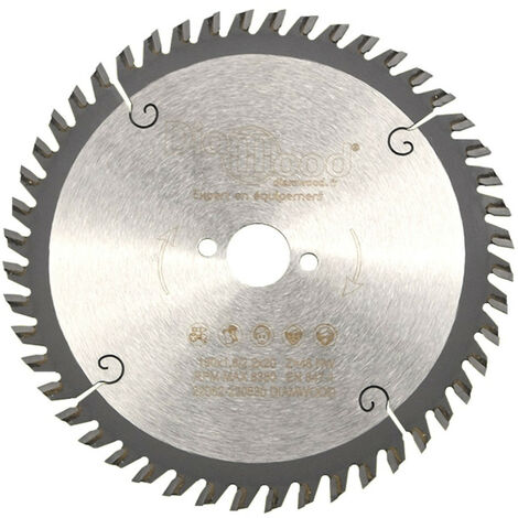 Diamwood – Lame de scie circulaire carbure HM Ø160 mm – 48 dents pour bois tendre et MDF – Découpe précise et nette – Compatible scies portatives