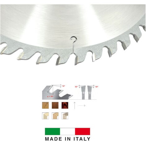 FIRST ITALIA Lame de Scie Circulaire avec Denture Alternée - D. 300 mm - Alésage 30 mm - Épaisseur 3,2/2,2 mm - Z48 Alt pour Bois Tendre et Exotique - Fabrication Italienne