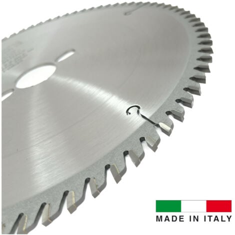 FIRST ITALIA Lame de Scie Circulaire HM D. 250 mm avec 80 Dents et Alésage de 30 mm - Acier Carbure - Conçue pour Finitions de Bois Tendre et Exotique