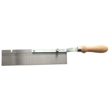 Diamwood Scie Sterling d'Ebéniste à Lame Réversible L. 250 x ép. 0,65 x pas 2,05 mm avec Poignée Bois d'Hêtre - Outil Haute Performance pour Découpe Précise et Confortable du Bois et des Matériaux Dur