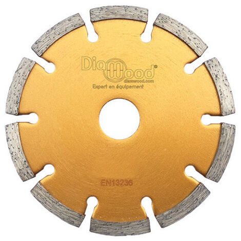 Diamwood – Disque diamant à déjointoyer 125 mm – Alésage 22,23 mm – Hauteur 7 mm – Épaisseur 8 mm – Pour béton et maçonnerie