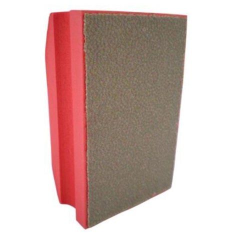 Diamwood Cale à Poncer Manuelle Diamantée avec Flexibilité et Polyvalence - 1 Unité - L. 90 x 55 mm - Grain 200 - Épaisseur Standard - Idéale pour Granit, Marbre, Verre - Couleur Rouge