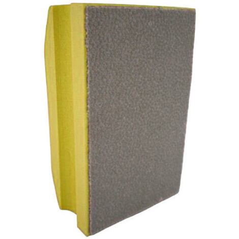 Diamwood Cale à Poncer Manuelle Diamantée avec Grain 400 - Taille 90 x 55 mm - Pour Granit, Marbre, Grès Cérame, Verre - Jaune - Flexibilité Optimale