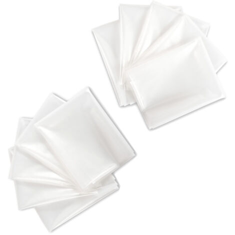 Diamwood – Lot de 10 sacs de récupération pour aspirateurs à copeaux – Épaisseur 150 microns – Diamètre 370 mm – Dimensions 590 x 700 mm – Transparent