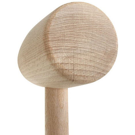 Maillet Diamwood Maillet de menuisier rond en bois d'hêtre brut avec double ...