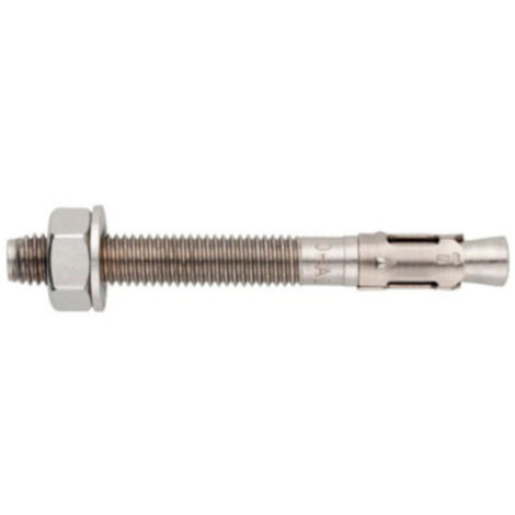 D-Work Goujons d'Ancrage M12 x 90 mm avec Acier Inoxydable AISI 304 - 25 pièces - Dimensions : 90 mm, Diamètre 12 mm - Épaisseur 10 mm - Résistance à la Corrosion pour Construction