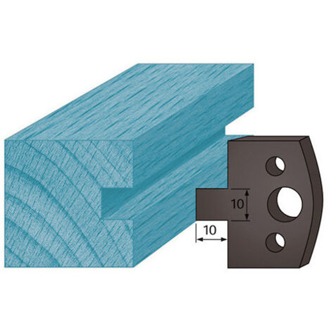Jeu De 2 Contre-fers Profilés Diamwood Platinum 38x4mm - Pour Porte-outils De Toupie, Compatible CMT, Leman, Holzmann - 3