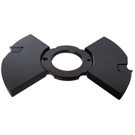 Diamwood Porte-outils de toupie intermédiaire à rainure extensible D. 150 mm - Al. 30 mm - Ép. 10 mm - Z 2 - Profondeur 25 mm - Vitesse 5000 à 8000 tr/min - Outil professionnel (1/2)