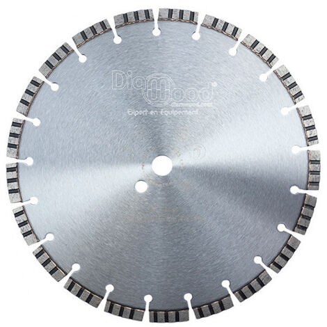 Diamwood Disque Diamant Turbo avec Haute Vitesse de Coupe - D. 300 x Al. 20 x Ht. 10 mm - Pour béton, pierre et matériaux de construction - Épaisseur 3.2 mm - 21 segments (1/2)