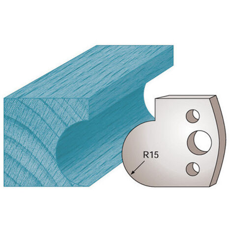 Diamwood Jeu de 2 fers profilés Ht. 40 x 4 mm M65 pour porte-outils de toupie - Dimensions 40x4 mm - Épaisseur 4 mm - Compatible CMT, LEMAN, HOLZMANN
