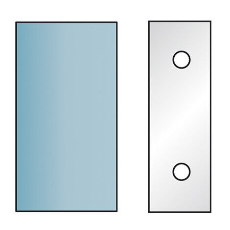 Diamwood Jeu de 2 fers profilés Ht. 90 x 5,5 mm - Acier SP de haute qualité - Compatible avec toupies CMT, LEMAN, HOLZMANN - Idéal pour calibrer et feuiller - Pour une utilisation professionnelle (1/2)