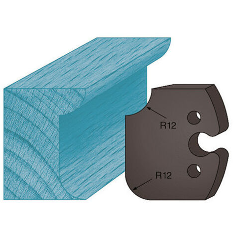 Diamwood Contre-fers Profilés en Acier pour Porte-Outils de Toupie - Ht. 48 x 5,3 mm - Jeu de 2 - Épaisseur 5,3 mm - Conception Haute Qualité