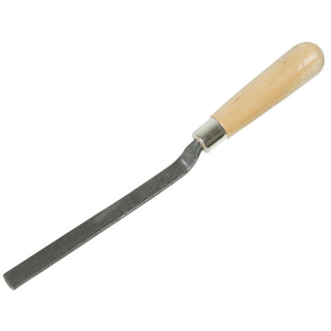 Truelle Arrondie pour Maçonnerie avec Lame Acier et Manche Bois – 180 x 100 mm