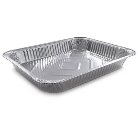 D-Work 100 Plats 1/4 Gastro Bas en Aluminium avec Capacité de 1150 ml - 264 x 160 x H. 40 mm - Épaisseur standard - Pratiques et Résistants pour Cuisson et Service Alimentaire (1/4)