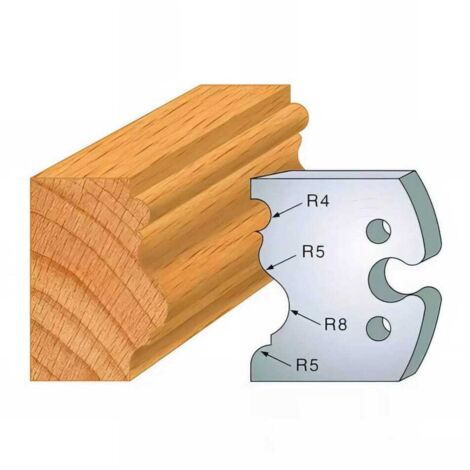 Jeu De 2 Contre-fers Profilés Diamwood Platinum 38x4mm - Pour Porte-outils De Toupie, Compatible CMT, Leman, Holzmann - 7