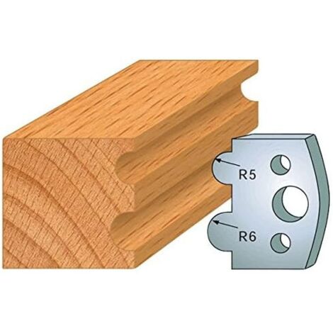 Jeu De 2 Fers Profilés Acier HT 40 X 4 Mm - N°017 Languette 6 Mm - Outil De Menuiserie Diamwood 98116054