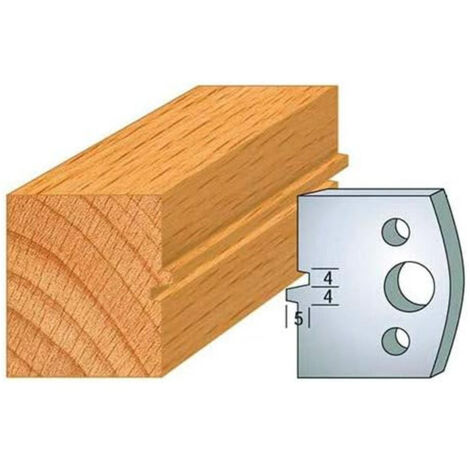 Jeu De 2 Fers Profilés Ht. 50 X 5,5 Mm Feuillure M200 Pour Toupie - Qualité Professionnelle Diamwood Platinum