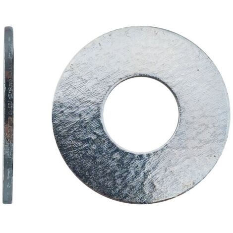 50 Rondelles Plates pour Boulons de Charpente M14 x 40 x 4 mm - Zingué blanc - D-Work (1/3)