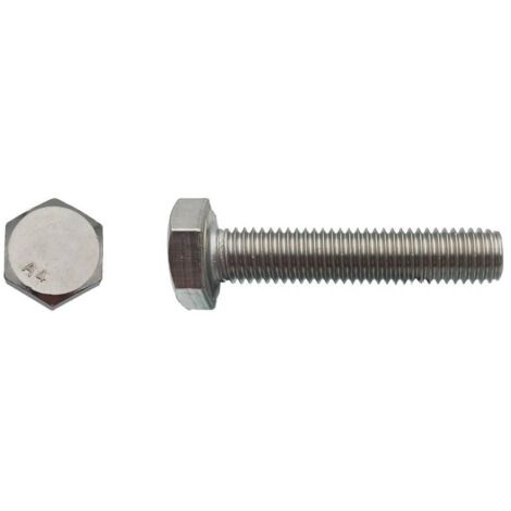10 Vis Métaux Tête Hexagonale F/Total 24 x 160 mm - DIN 933 - Inox A4 ...