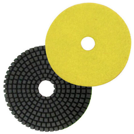 Pad de polissage diamanté à eau auto-agrippant D.100 mm x Gr. 200 - Granit, marbre, pierre naturelle - Diamwood (1/2)